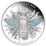 2026 Australian Native Bees - Leafcutter Bee 1oz Silver Proof Hologram Coin