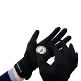 Coin gloves made of Microfibre Black – Medium