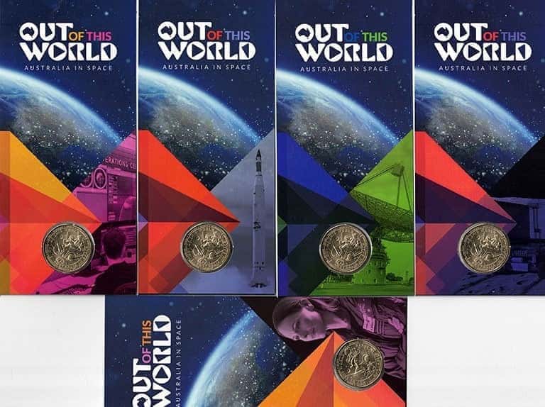 2024 $1 Out Of This World - Australia In Space ‘P’ Counterstamp x 6