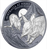 2026 Australia at Night ‘Greater Bilby’ 1oz Silver Black Proof Coin