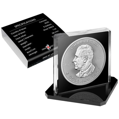 Winter Beaver 2025 Canada Maple Leaf 1oz Silver Coin