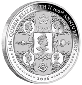 HM QEII 100th Anniversary 2026 1oz Silver Proof Coin