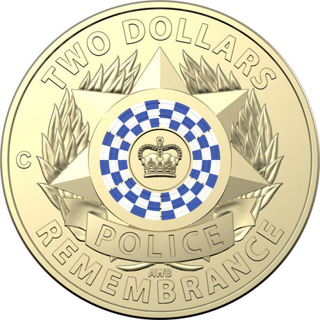2019 Police Remembrance Two Dollar 'C' Mintmark Carded