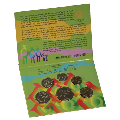 1994 Uncirculated Mint Coin Set - Year Of The Family