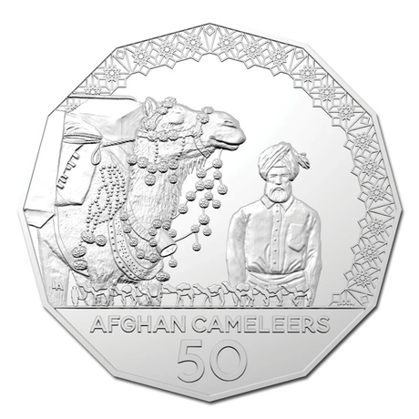 2020 Afghan Cameleers 50c UNC Carded