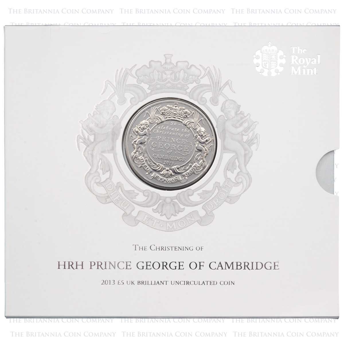 UK 2013 Prince George £5 Brilliant Uncirculated Coin