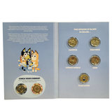 Bluey 2026 $2 Collection 7-Coin set including Coloured Sleepytime $2 and 2 till Coins