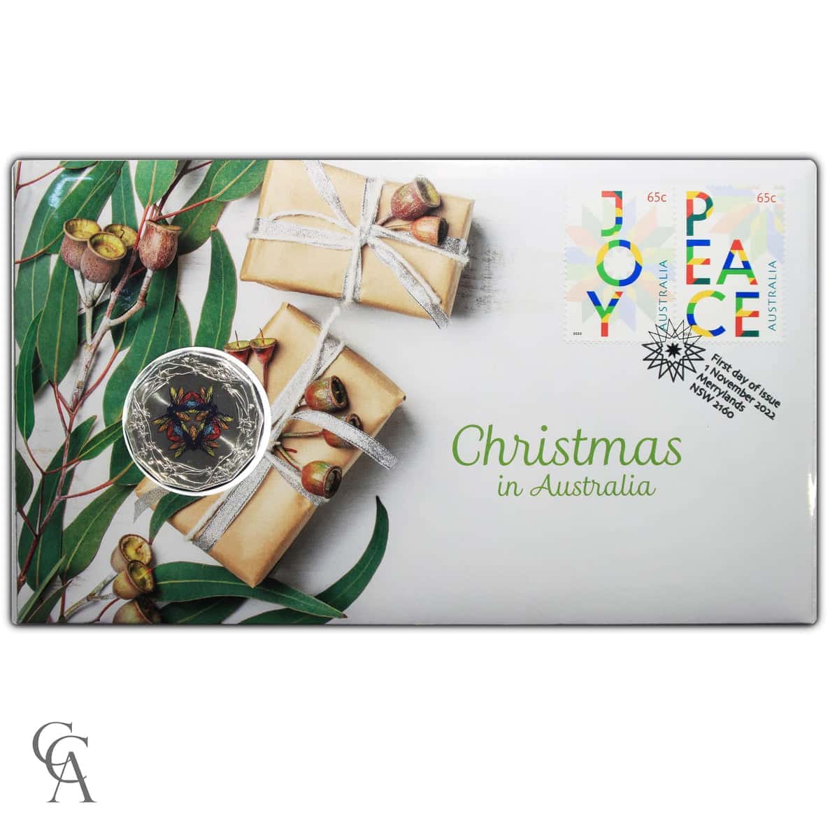 2022 50 Cent Christmas Postal Numismatic Cover PNC - RAM