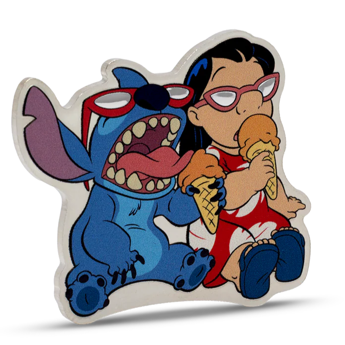 2025 Disney Stitch - Mmmm Ice Cream 1oz Silver Coin