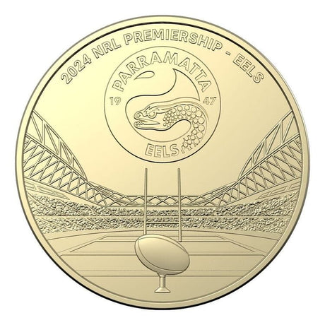 2024 NRL Parramatta Eels $1 Team Coin in Card