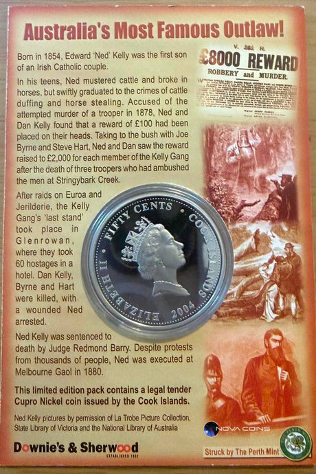 2004 Ned Kelly Legal Tender Collector Coloured Coin