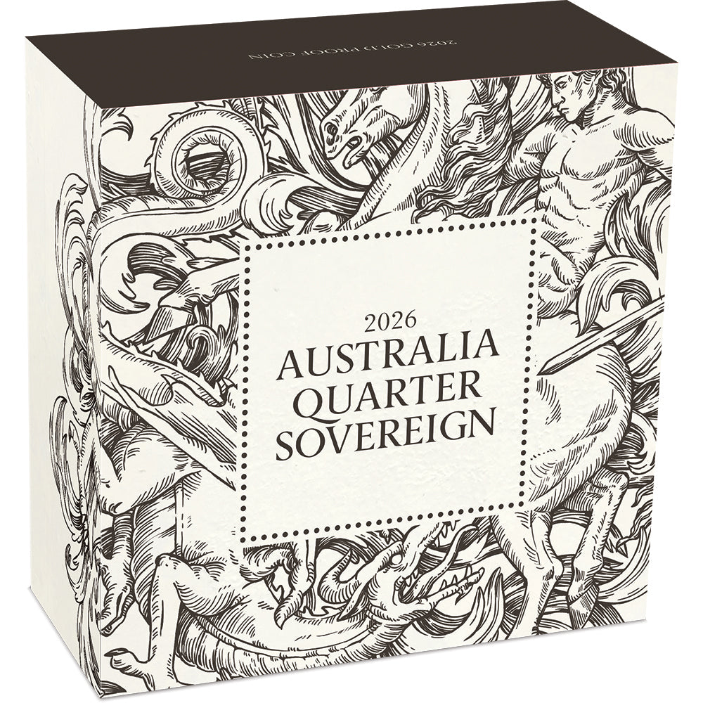 Australia Quarter Sovereign 2026 Gold Proof Coin Shipper