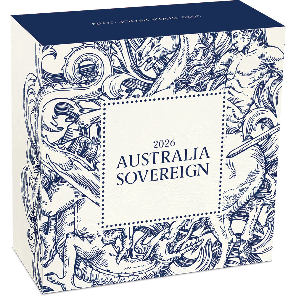 Australia Sovereign 2026 Silver Proof Coin Shipper