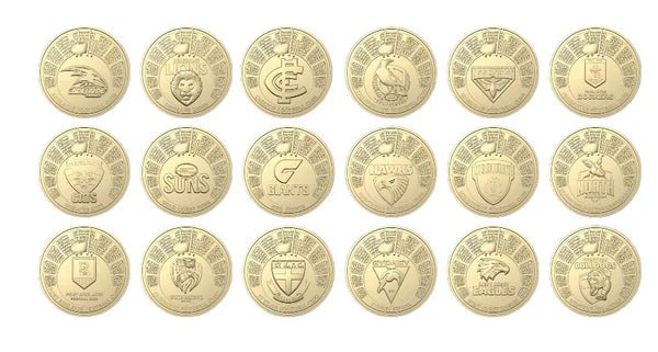 Australian Football League (AFL) 2024 - Uncirculated Coin in 2x2 holder - Nova Coins