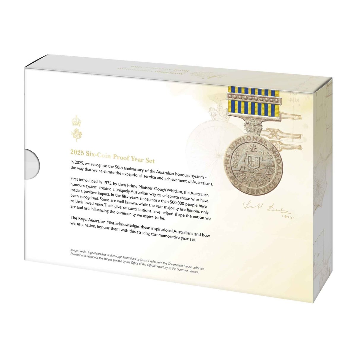 Australian Honours System 50th Anniversary 2025 6 - Coin Proof Set - Nova Coins