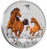 Australian Lunar III 2026 Year of the Horse 1/4oz Silver Coloured Coin in Card - Hobart ANDA Money Expo 25 - Nova Coins
