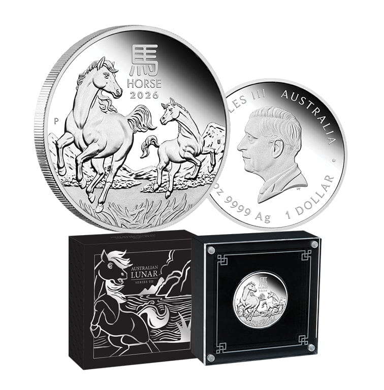 Australian Lunar Series III 2026 Year of the Horse 1oz Silver Proof Coin - Nova Coins
