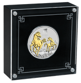 Australian Lunar Series III Year Of The Horse 2026 1oz Silver Gilded Coin - Nova Coins