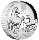 Australian Lunar Series III Year Of The Horse 2026 1oz Silver Proof High Relief Coin - Nova Coins