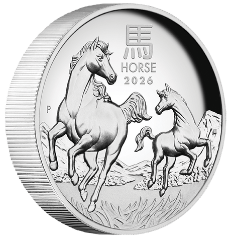 Australian Lunar Series III Year Of The Horse 2026 1oz Silver Proof High Relief Coin - Nova Coins