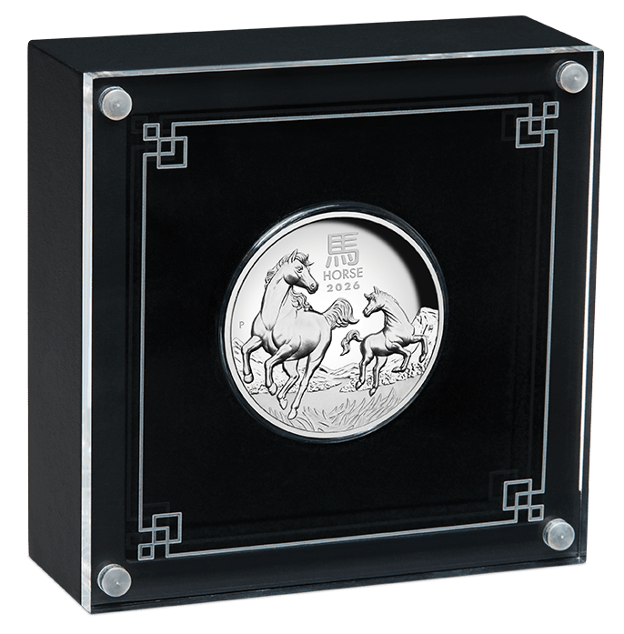 Australian Lunar Series III Year Of The Horse 2026 1oz Silver Proof High Relief Coin - Nova Coins