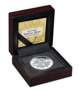 Australian Native Bees - Blue - banded Bee 2025 1oz Silver Proof Hologram Coin - Nova Coins