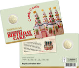 AWW Birthday Cake Candy Castle 2025 $1 Uncirculated Coin in Card - Nova Coins