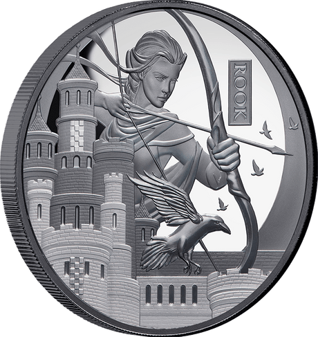 Chess Rook 2026 $1 1oz Silver Black Proof Coin - Nova Coins