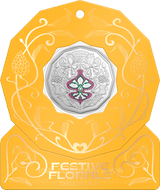 Christmas Festive Florals 2025 50c Coloured Unc Coin Card - Singles - Nova Coins