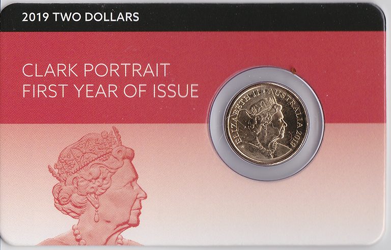 2019 $2 Clark Portrait First Year of Issue UNC Coin Pack
