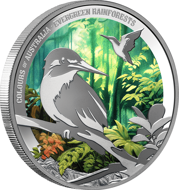 Colours Of Australia - 2025 $1 Evergreen Rainforest 1oz Silver Proof Coin - Nova Coins