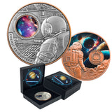 Cosmic Encounters 2025 $1 Rotating Silver & Copper Bimetal Antique Coin