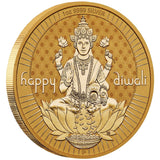 2024 Diwali 1oz Silver Gilded Medallion