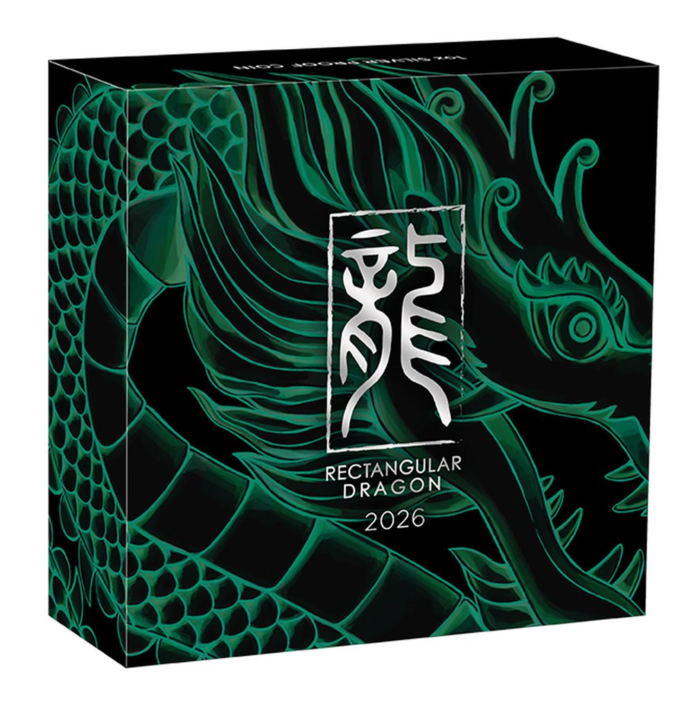 Dragon 2026 $1 1oz Silver Proof Rectangle Coin