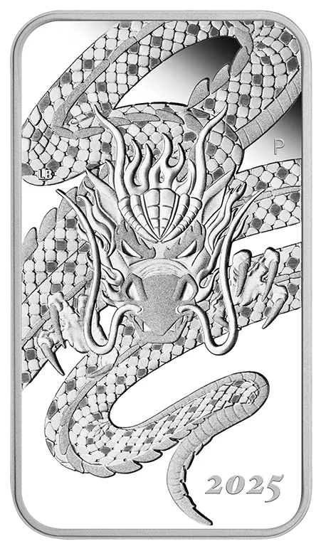 2025 Dragon 1oz Silver Proof Rectangular Coin
