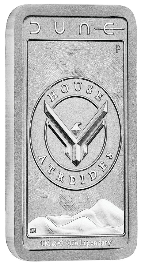 Dune - House Atreides 2026 10g Silver Minted Bar