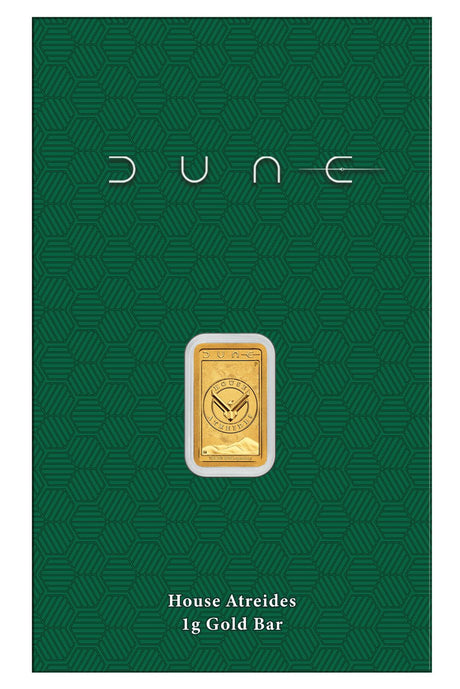 Dune – House Atreides 2026 1g Gold Minted Bar