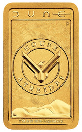 Dune – House Atreides 2026 1g Gold Minted Bar