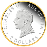 Wedge Tailed Eagle 2026 $2 2oz Silver Enhanced Reverse Proof Ultra High Relief Gilded Coin