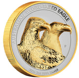 Wedge Tailed Eagle 2026 $2 2oz Silver Enhanced Reverse Proof Ultra High Relief Gilded Coin