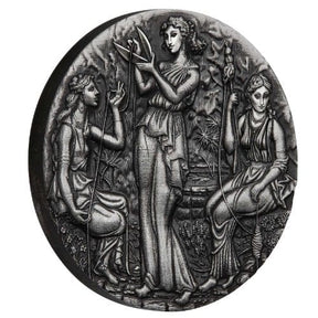 Fate - The Moirai 2025 2oz Silver Antiqued High Relief Coin - Nova Coins