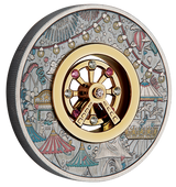 2025 Ferris Wheel 2oz Silver Antiqued Coloured Coin