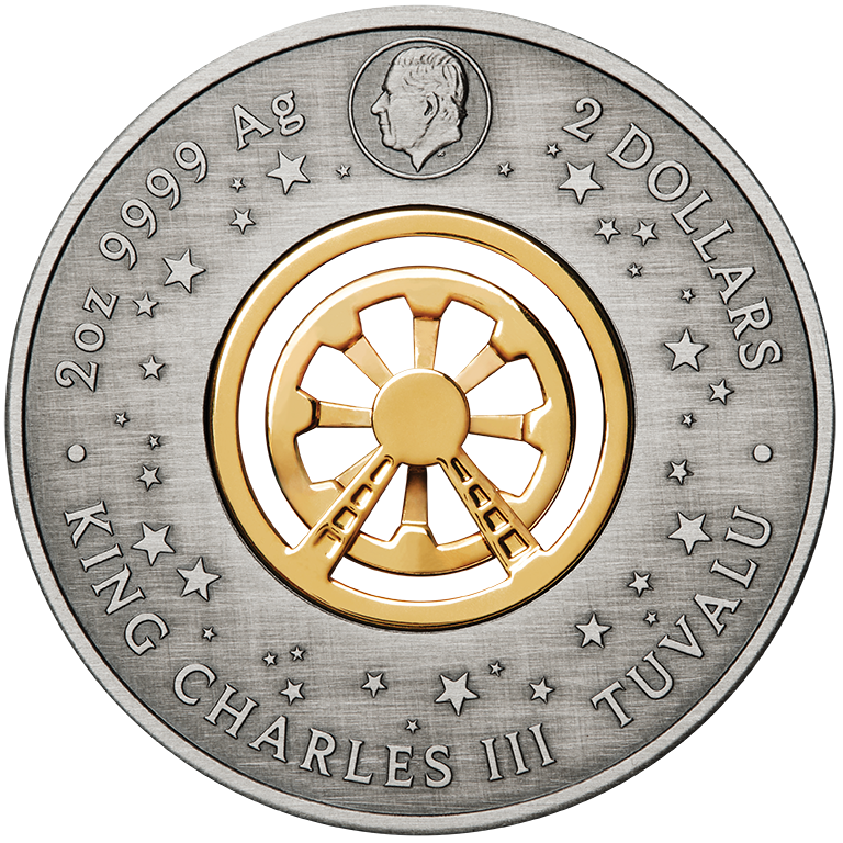 2025 Ferris Wheel 2oz Silver Antiqued Coloured Coin