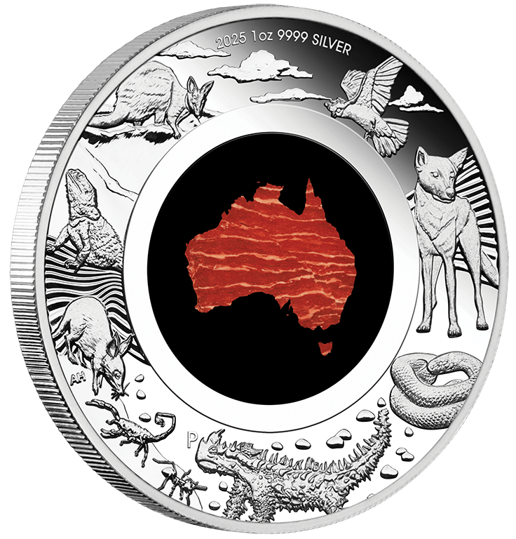 Great Southern Land Desert 2025 1oz Silver Proof Jasper Coin - Nova Coins