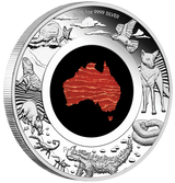 Great Southern Land Desert 2025 1oz Silver Proof Jasper Coin