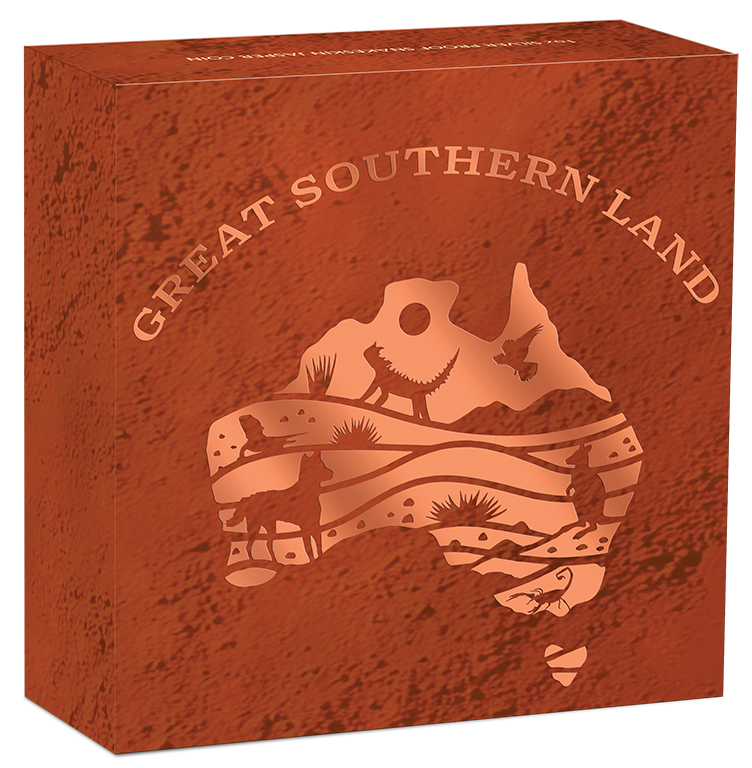 Great Southern Land Desert 2025 1oz Silver Proof Jasper Coin