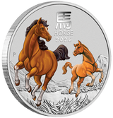Australian Lunar III 2026 Year of the Horse 1/4oz Silver Coloured Coin in Card - Hobart ANDA Money Expo 25
