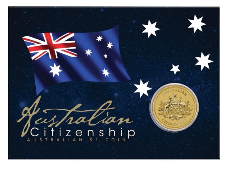 2024 Australian Citizenship Coin in Card
