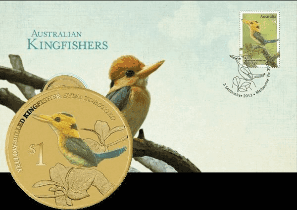 2013 $1 Australian Yellow-Billed Kingfisher