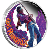 Jimi Hendrix 2025 1oz Silver Proof Coloured Coin